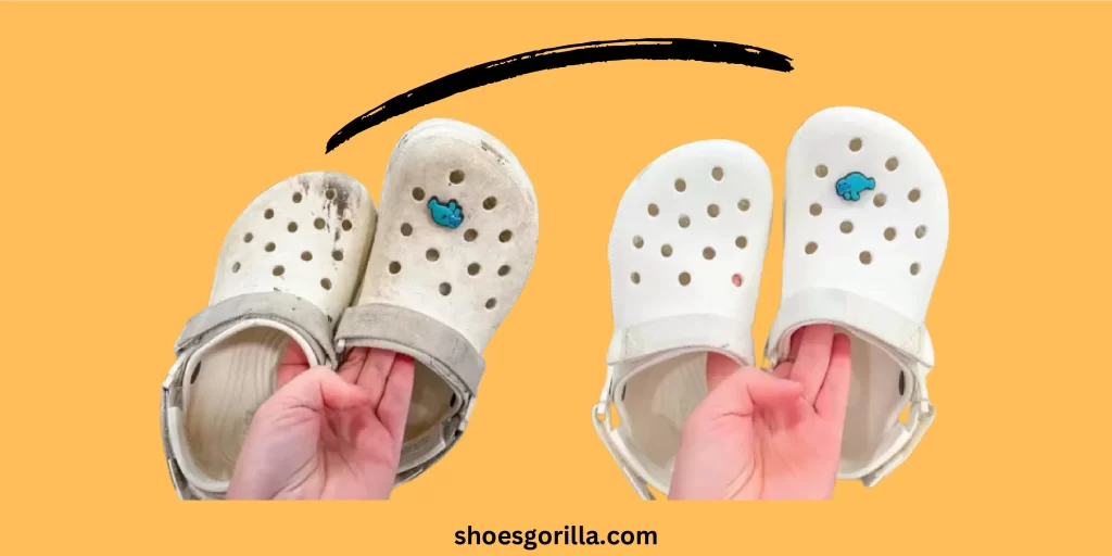 How to clean white Crocs?